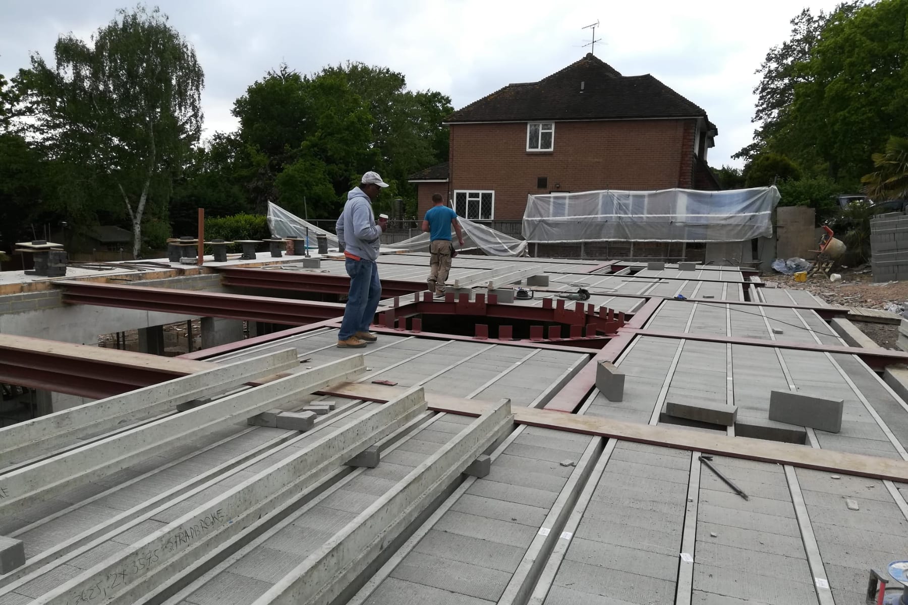 Active structural construction work